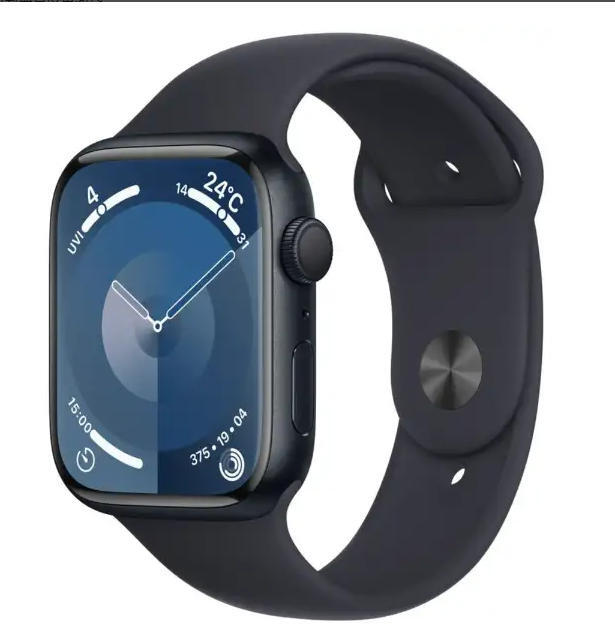 ほぼ未使用 Apple Watch Series 9（GPSモデル）- 45mmミッドナイトアルミニウムケースとミッドナイトスポーツバンド - MR993J/A
