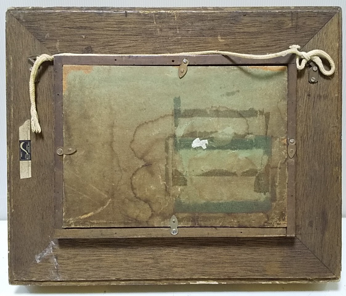 [ интерьер ] живопись маслом живопись масляными красками картина пейзаж рамка рисовое поле сторона . следующий .[ север . Como. улица угол ] Hachioji получение OK25860