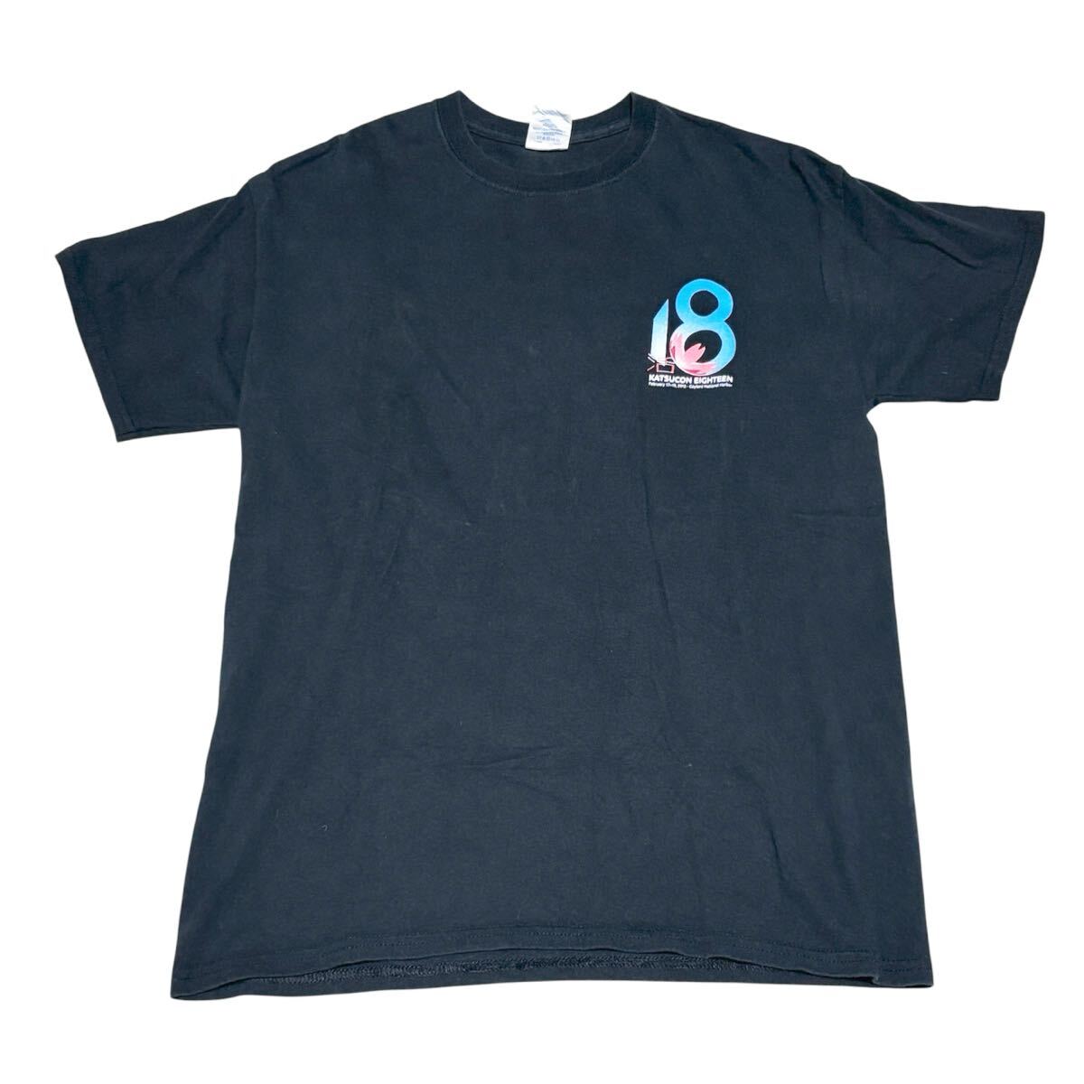 アメリカ アニメコンベンション KATSUCON18 STAFF スタッフTシャツ Mサイズ GILDAN ギルダン 海外イベント_画像2