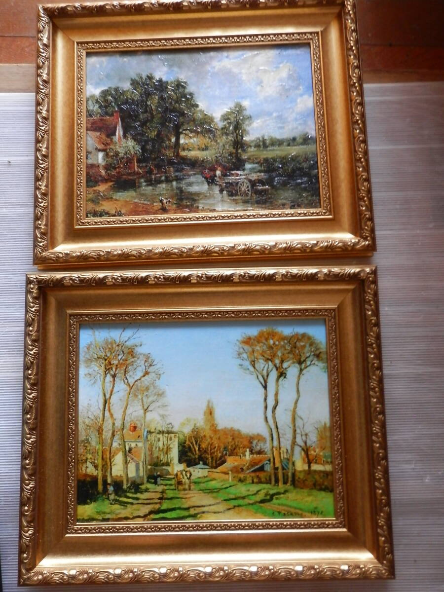 吉岡浩太郎　シルクスクリーン 版画 風景画 2点セット 風景画2点セット 吉岡浩太郎 シルクスクリーン 版画 風景画 2点