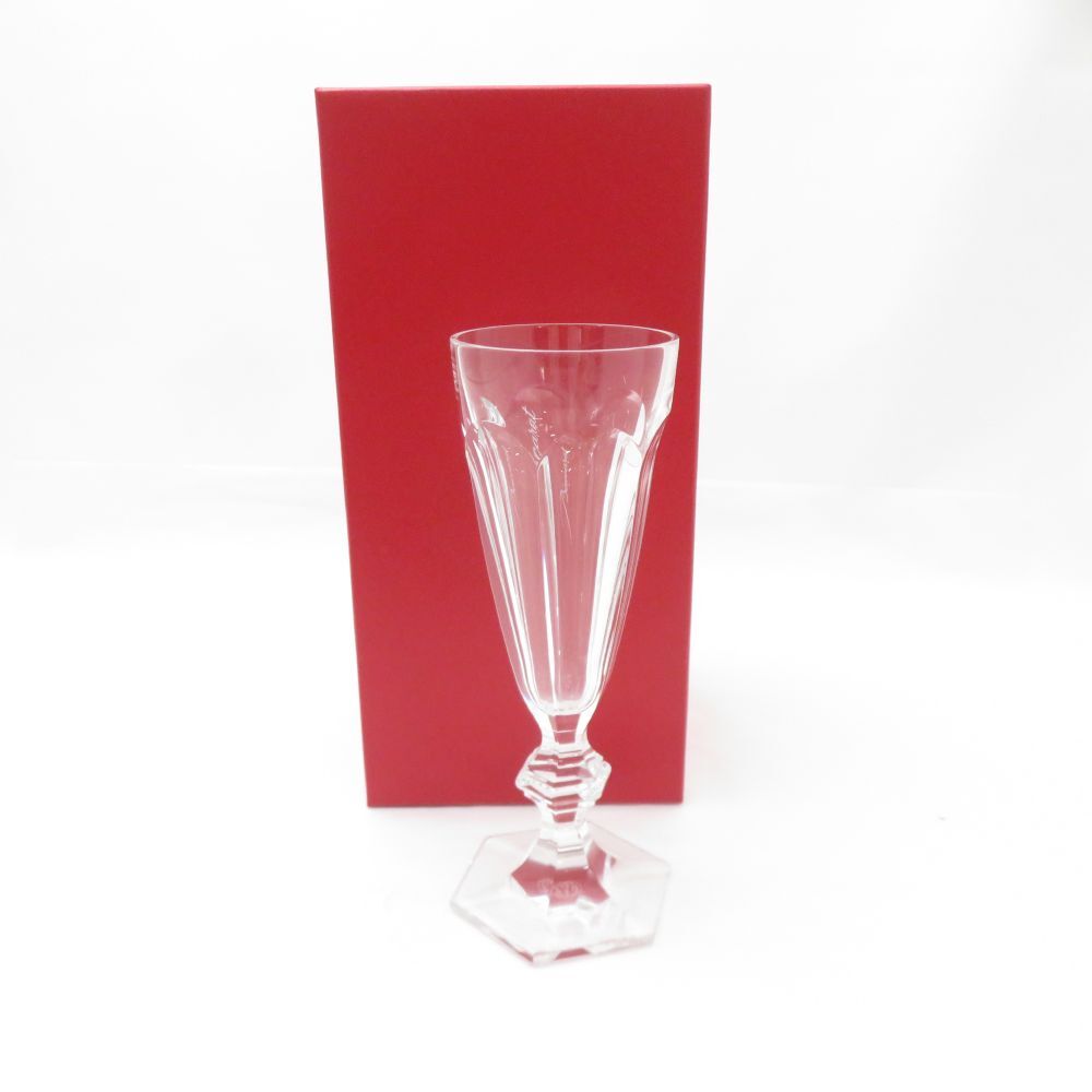 美品 Baccarat バカラ アルクール シャンパンフルート 1客 クリスタル H18 グラス SY12956R1