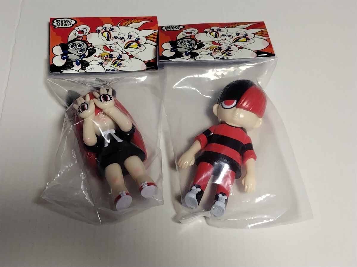新品 GRAPE BRAIN WEGB にぎるちゃん のりくん ソフビフィギュア GRAPE BRAIN にぎるちゃん のりくん ソフビ フィギュア