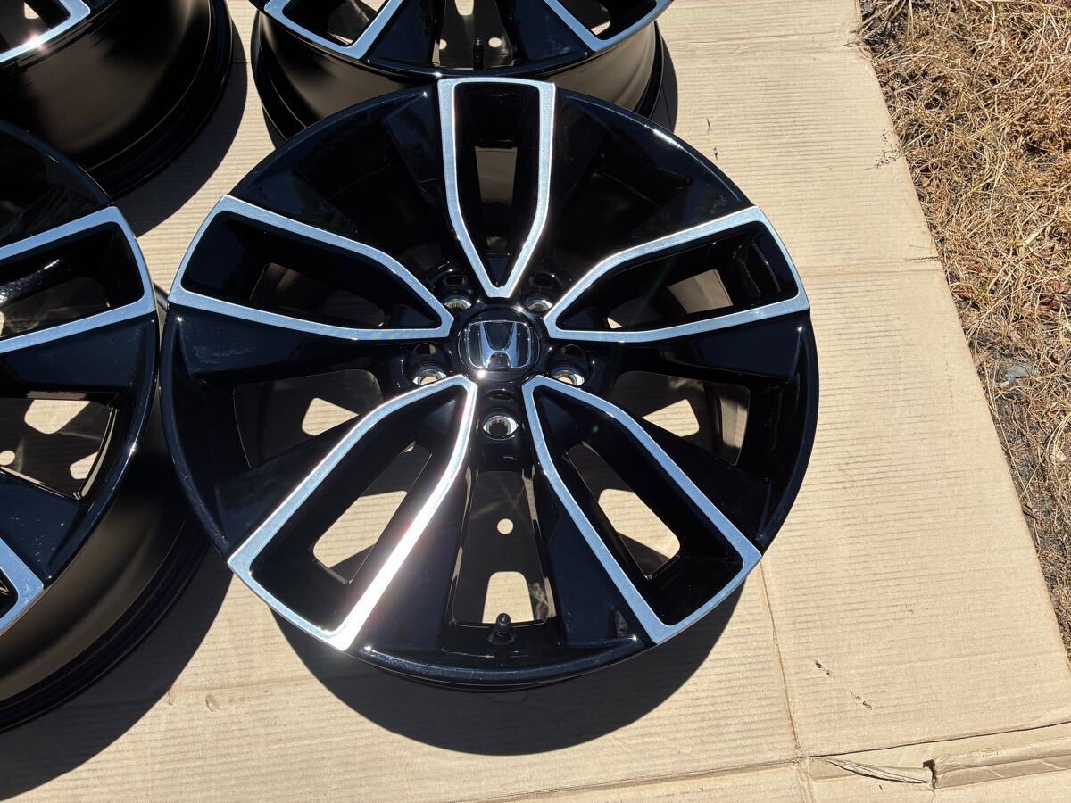 新車外し ホンダ 新型 RV系 ヴェゼル 純正 アルミホイール４本 18インチ7.5J+55 PCD114.3-5H 熊本(送料安い) オデッセイ_画像2