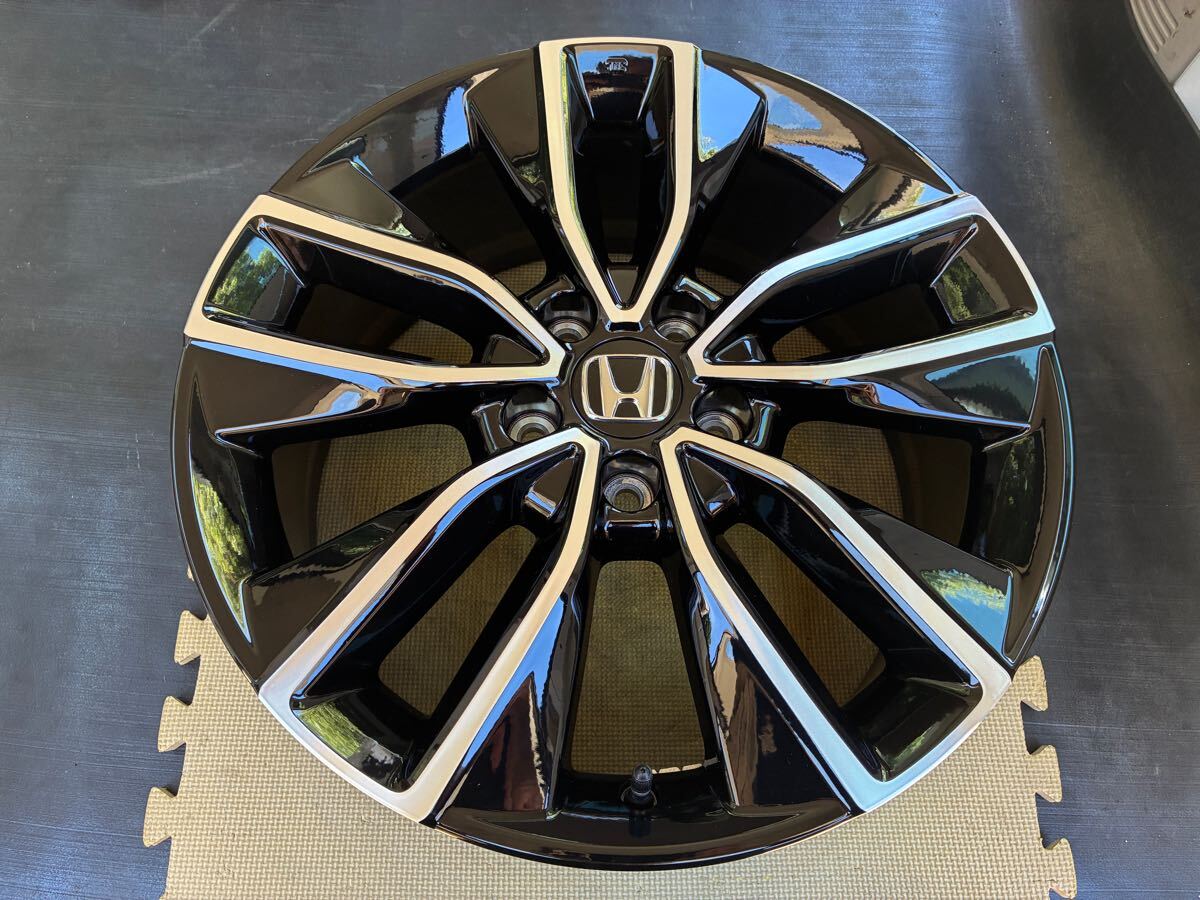 新車外し ホンダ 新型 RV系 ヴェゼル 純正 アルミホイール４本 18インチ7.5J+55 PCD114.3-5H 熊本(送料安い) オデッセイ_画像3