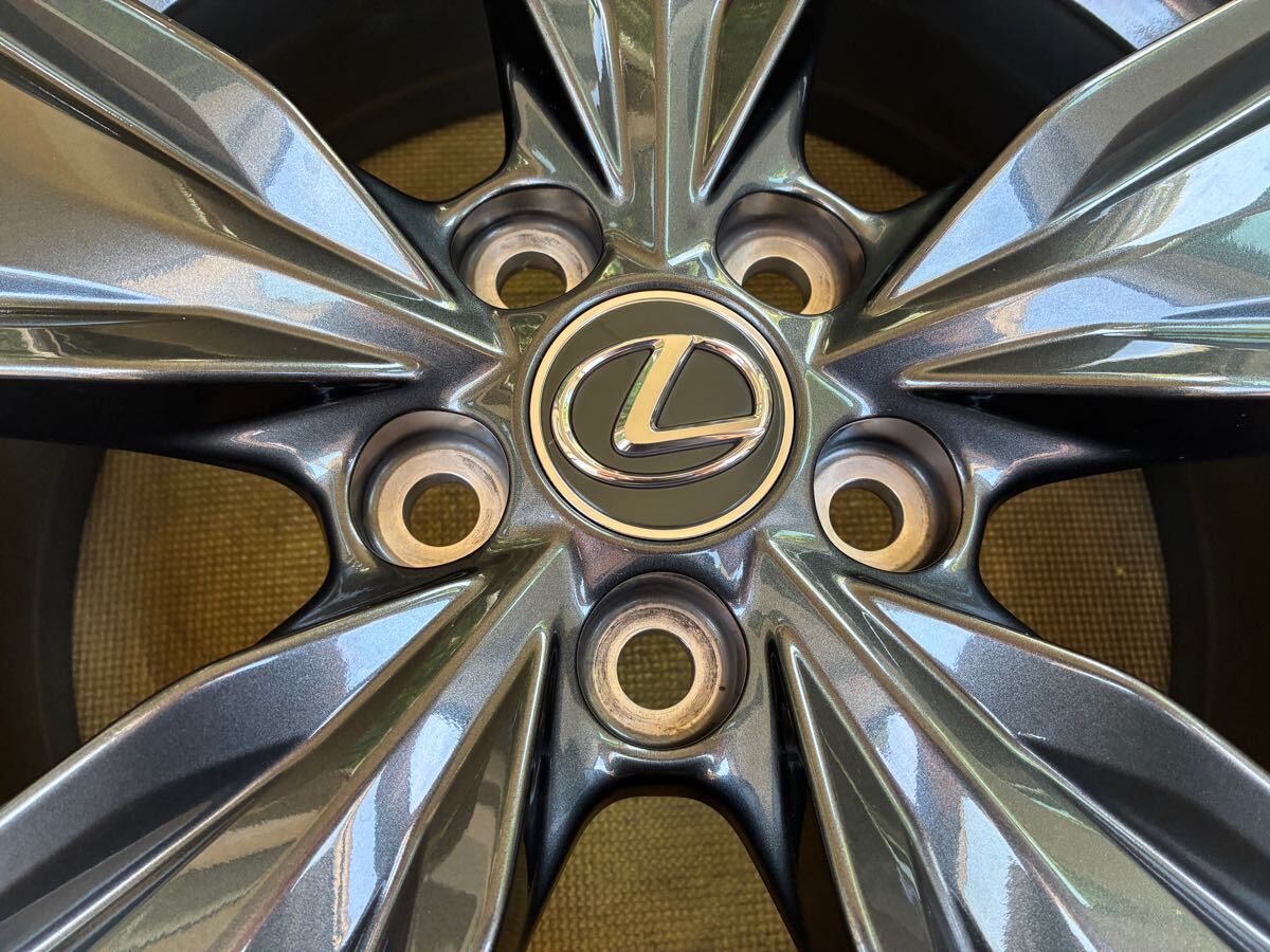レクサス UX バージョンC 純正ホイール4本セット 17in×6.5J+40 114.3-5H 熊本(送料安い) ダークグレーメタリック塗装_画像4