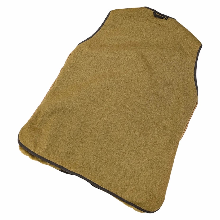 Barbour BARBOUR バブアー 222MLI0035 FUR LINER SL フロントジップ ファー ライナー ベスト ファー サイズ 42