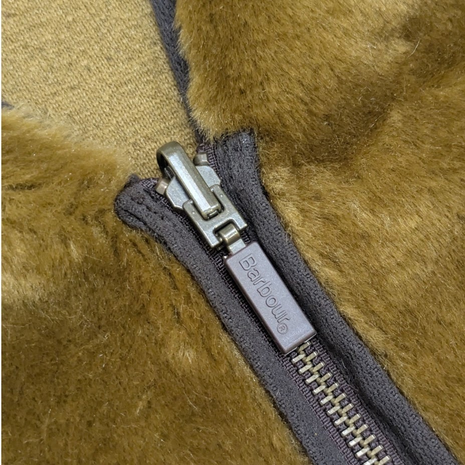 Barbour BARBOUR バブアー 222MLI0035 FUR LINER SL フロントジップ ファー ライナー ベスト ファー サイズ 42