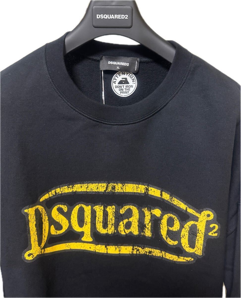 D squared2★64プリント ロゴ スウェットシャツ★送関込 新品 未使用 DSQUARED2 ディースクエアード トレーナー