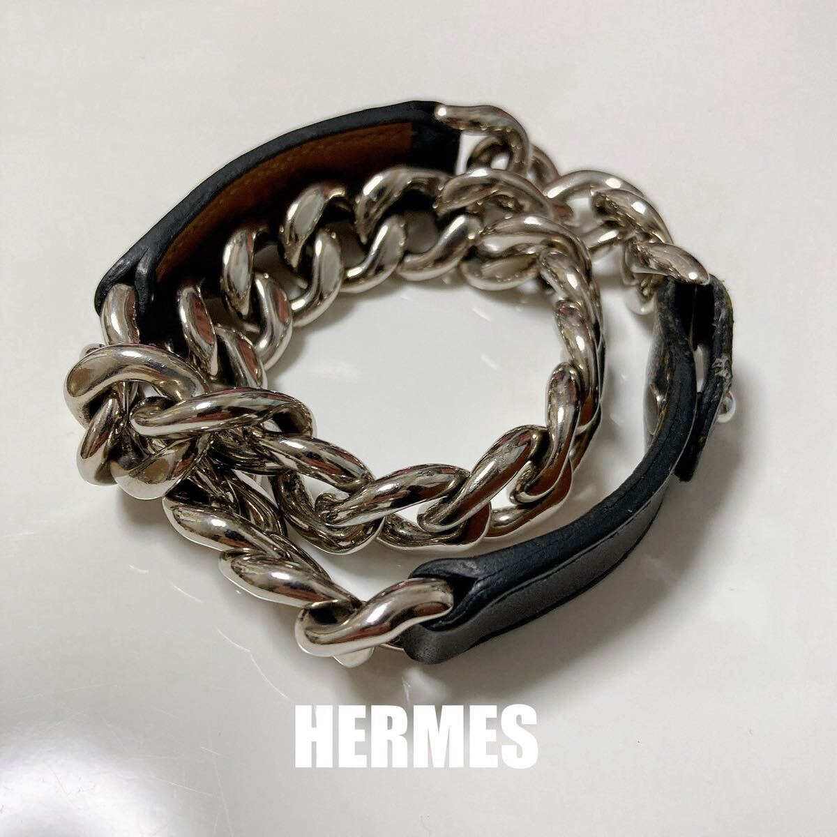 エルメス バングル二個セット Yahoo!オークション - HERMESエルメス2連シルバーバングル