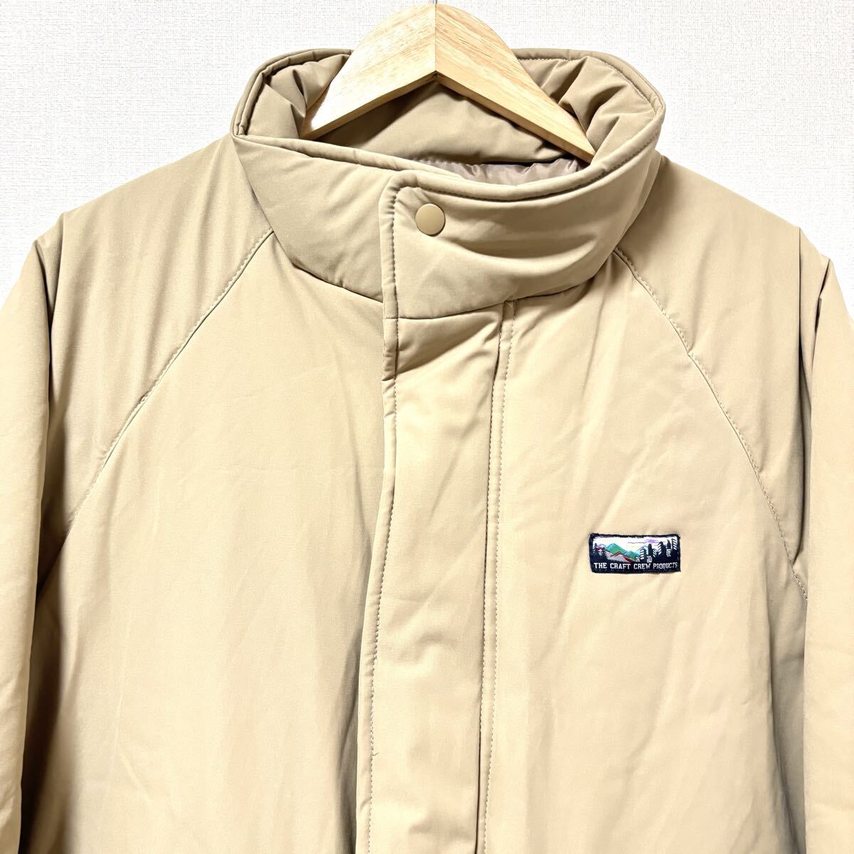美品◎ビッグシルエット！【The Craft Crew PRODUCTS】パディング ジャケット 中綿 軽量 アウター アウトドア ベージュ メンズ L/Y35458SS_画像4