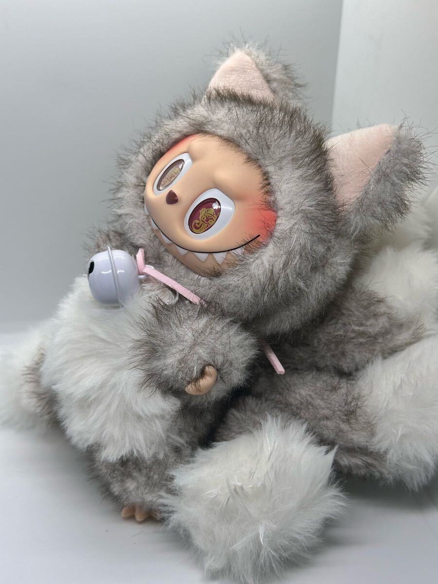 Zimomo 九尾狐の九尾狐 LABUBU ふわふわ 超かわいい ぬいぐるみ