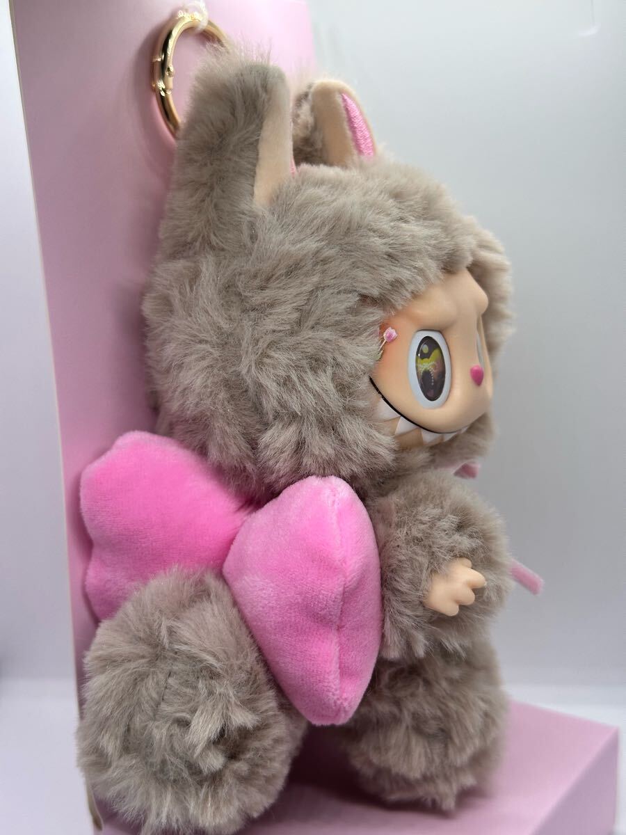 LABUBU エンジェルシリーズ ラブブぬいぐるみキーホルダーピンク ぬいぐるみ LABUBU エンジェルシリーズ ラブブ キーホルダーピンク