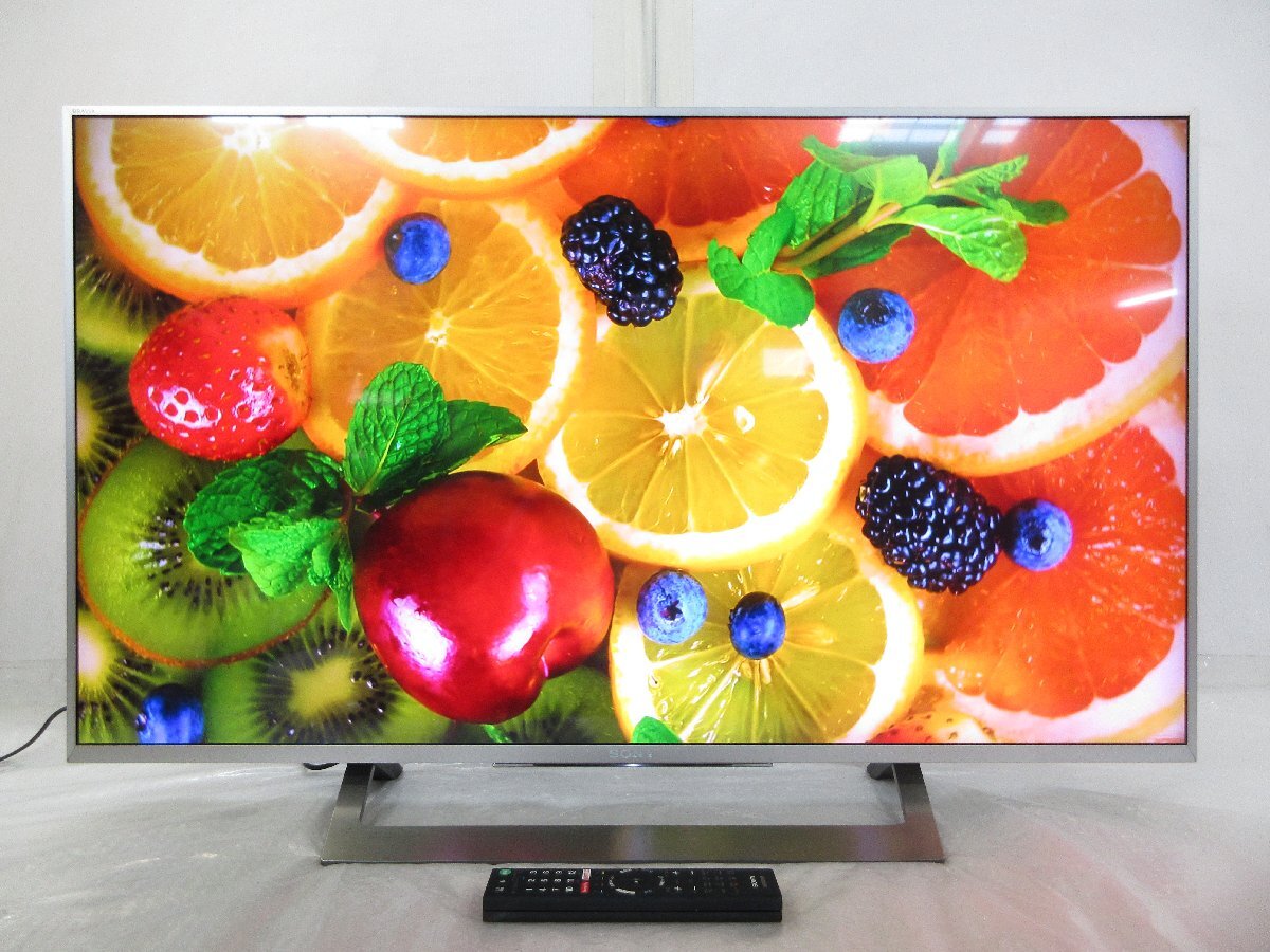 ☆SONY ソニー BRAVIA 43V型 4K対応 液晶テレビ Wi-Fi/Youtube KJ-43X8300D 2017年製 リモコン付き 直接引取OK w8203