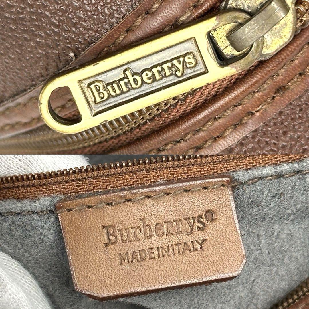 美品Burberrysバーバリーズ シャドーホースロゴ総柄チェック柄 真珠M 美品Burberrysバーバリーズ シャドーホースロゴ総柄チェック柄 真珠M