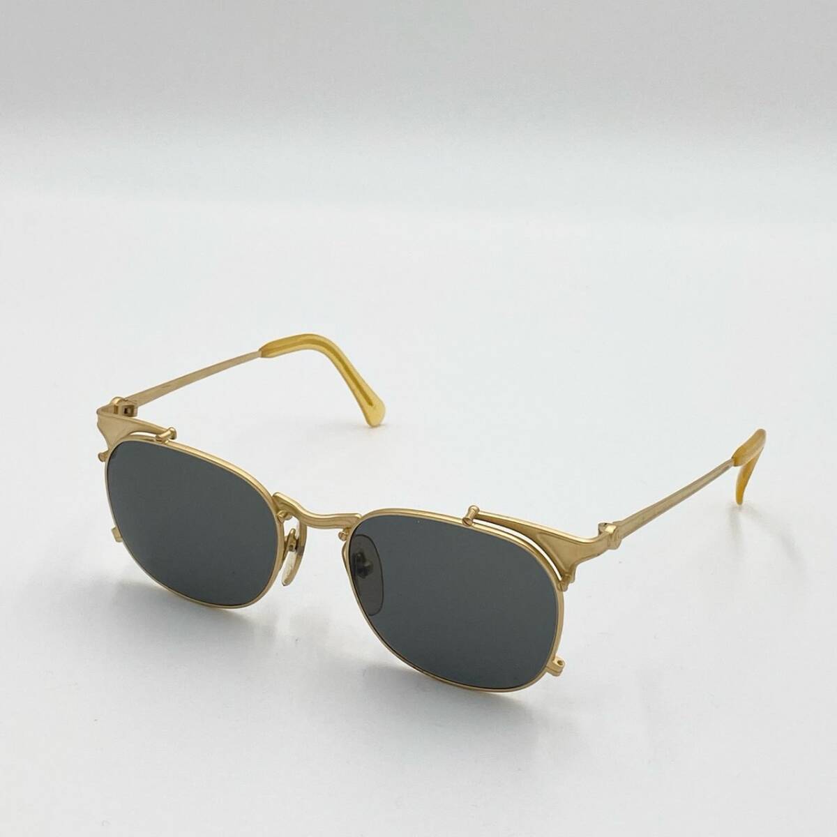 h7{ прекрасный товар } Jean Paul GAULTIER Jean-Paul Gaultier Vintage солнцезащитные очки 56-2175 Gold / черный мужской мужской I одежда k02i