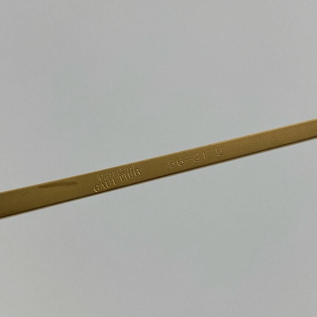 h7{ прекрасный товар } Jean Paul GAULTIER Jean-Paul Gaultier Vintage солнцезащитные очки 56-2175 Gold / черный мужской мужской I одежда k02i