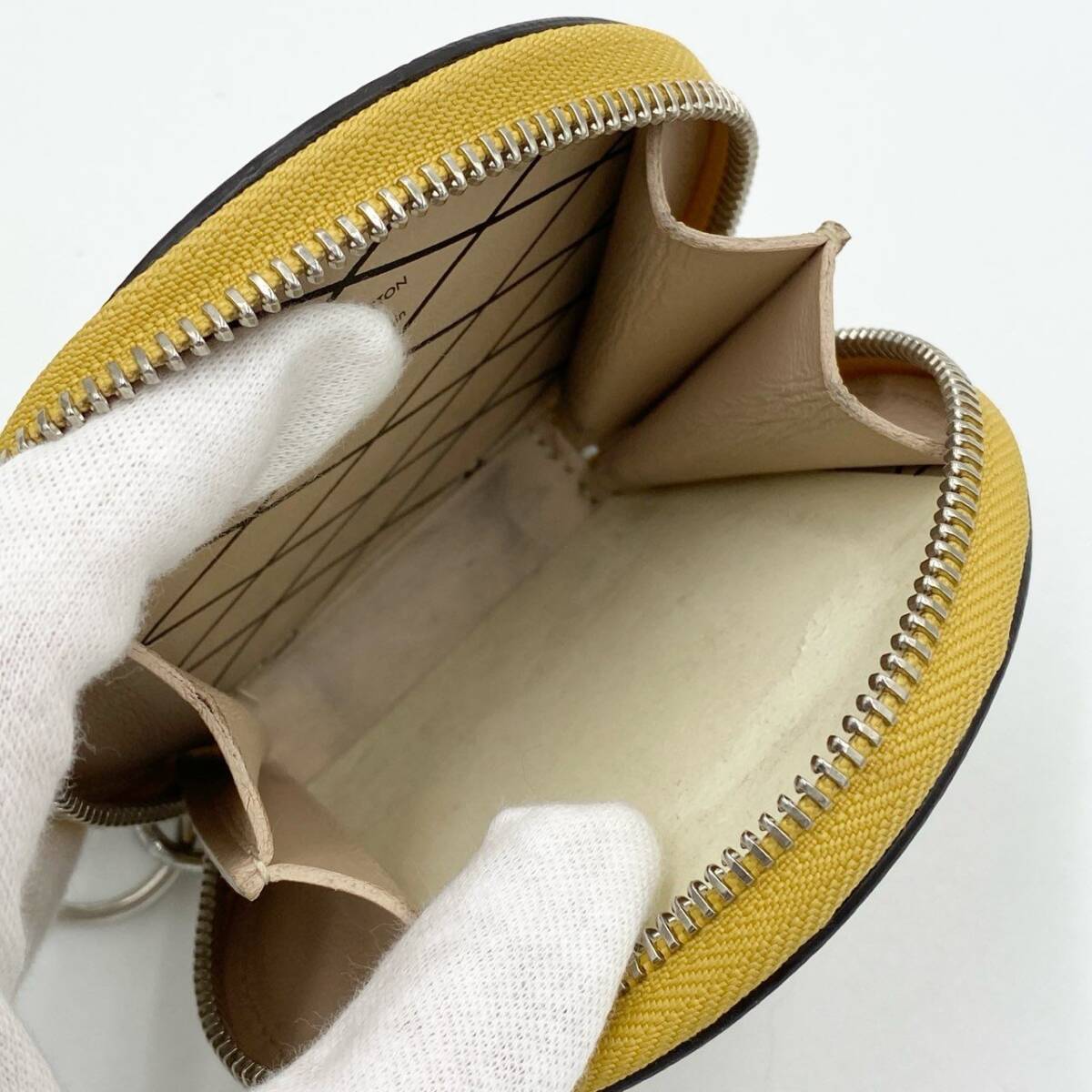 h21《美品》 LOUIS VUITTON ルイヴィトン マイクロ ボワット シャポー コインケース M52747 新宿伊勢丹限定 財布 箱付きt18r_画像6