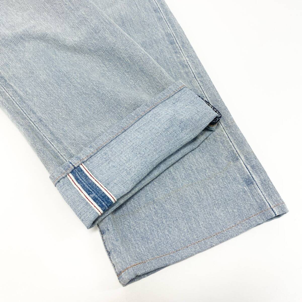 54h27 Levi's リーバイス 501 ボタンフライ ストレート デニムパンツ セルビッジデニム 赤耳 00501-3398 W33 L32 ブルー o07t_画像4
