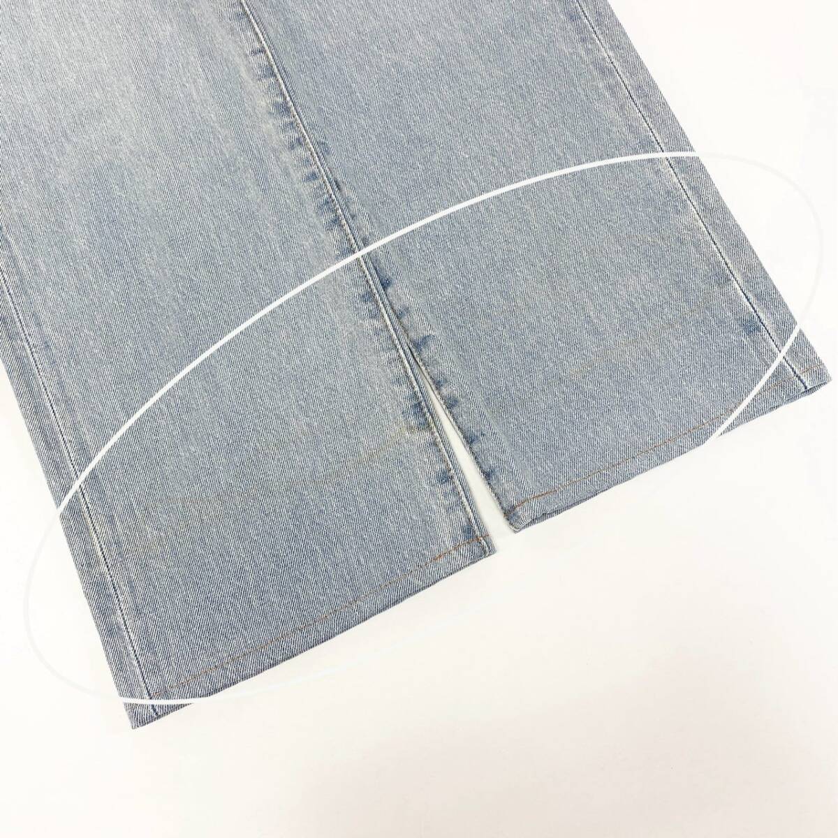 54h27 Levi's リーバイス 501 ボタンフライ ストレート デニムパンツ セルビッジデニム 赤耳 00501-3398 W33 L32 ブルー o07t_画像9