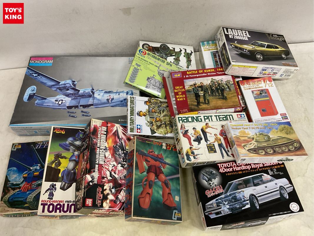 1円〜 同梱不可 ジャンク 1/24等 C130 ローレルHT 2000SGC’73、機動戦士ガンダム シャア専用ザク 他