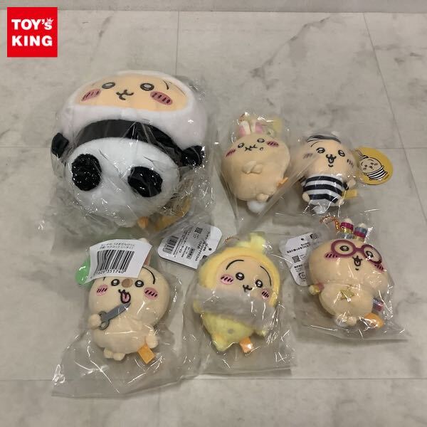 ちいかわ フッサフッサなパジャマ 光る輪っか マスコット 4点セット 1円〜 ちいかわ 光る!!輪っかをつけたうさぎマスコット
