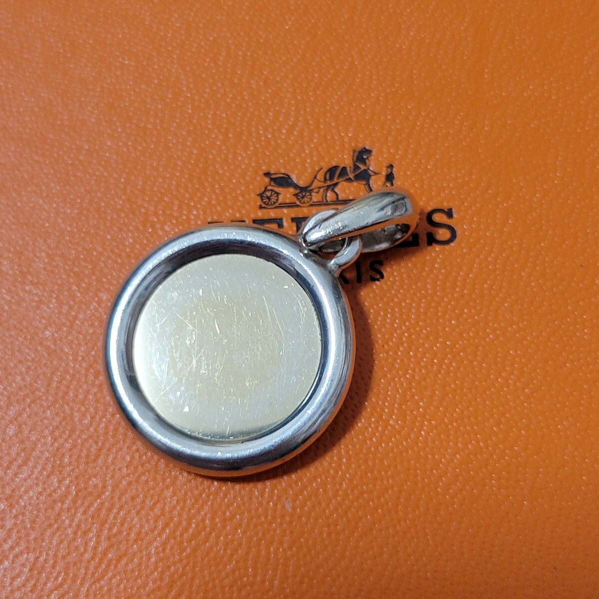 エルメス　HERMES　セリエ　ペンダントトップ　 ネックレス　コンビ　ヴィンテージ　シルバー_画像3