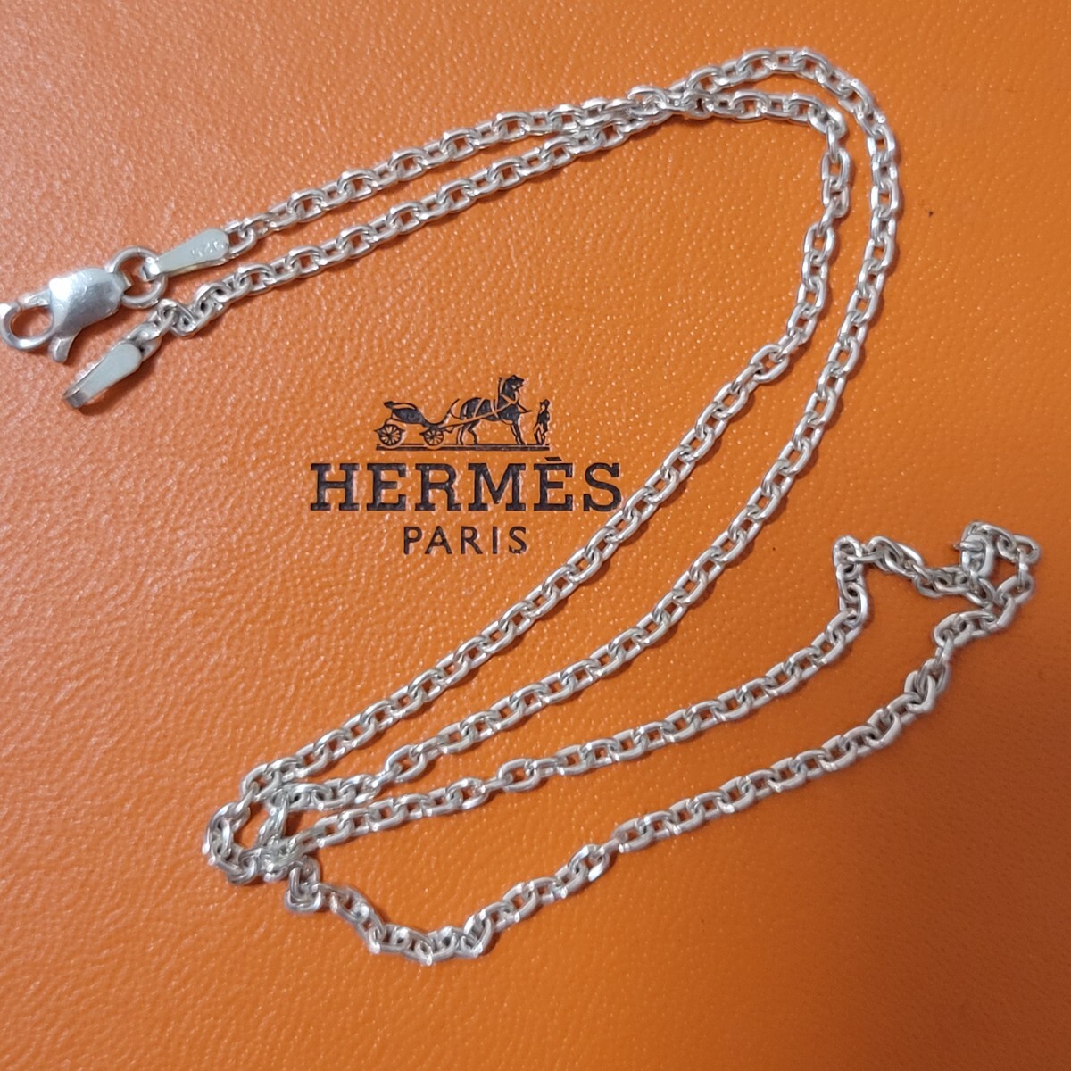 エルメス　HERMES　セリエ　ペンダントトップ　 ネックレス　コンビ　ヴィンテージ　シルバー_画像6