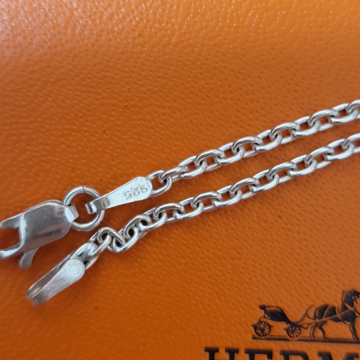 エルメス　HERMES　セリエ　ペンダントトップ　 ネックレス　コンビ　ヴィンテージ　シルバー_画像7