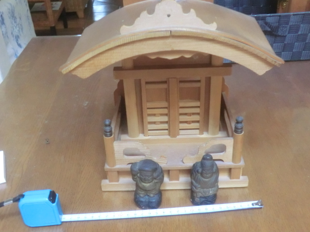 神棚関係神具●恵比寿大黒様と社　写真にある物全て　250817_画像1