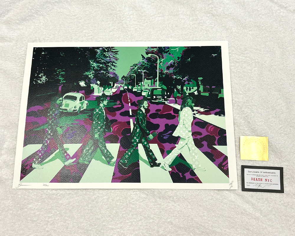 DEATH NYC ビートルズ アートポスター 極美品/未使用 DEATH NYC ビートルズ BEATLES ヴィトン LOUISVUITTON