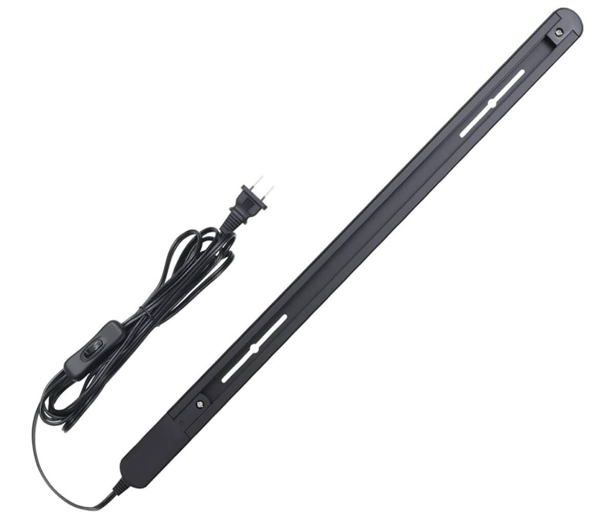 ダクトレール コンセント 0.5m スイッチ付き ライティングバー コード型 工事不要 インテリア 天井照明 レール 照明用 ブラック (003_画像1