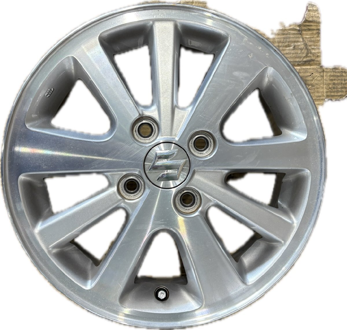 低価，高品質 ★DA17W スズキ エブリー ワゴン　純正 14インチ アルミ ホイール　1本　14×4.5J ＋50 PCD100 4穴 ハブ径54★