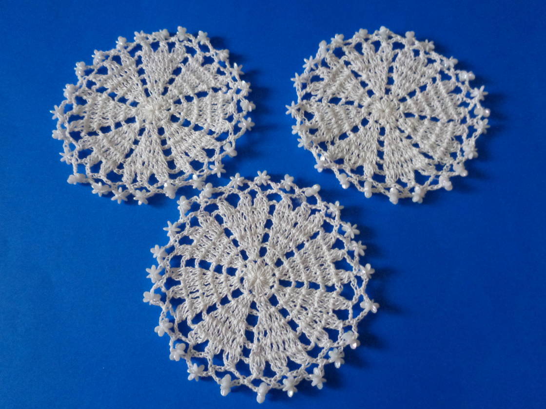 ☆ハンドメイド　☆レース編み　☆コースター?。趁顶互氓取　顩訾窔荬扦? bimg=