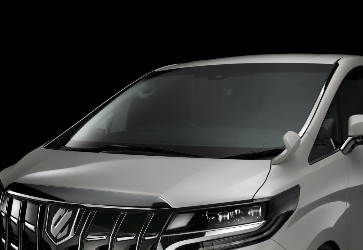 SilkBlaze　30アルファード/ヴェルファイア(後期) フロントウインドウガーニッシュ2P [SB-FWG-30AV]_画像2