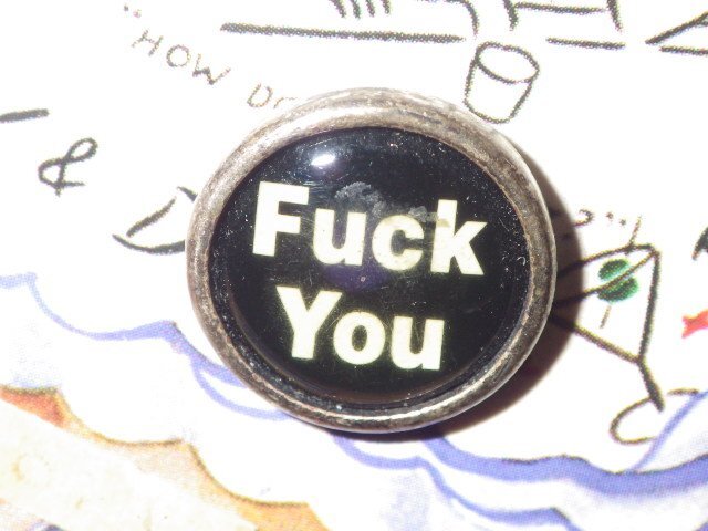 90’S★Winky&Dutch★FUCK YOU★ピンズ★ビンテージ★ファッキュー★ピンバッジ★USA★ウィンキー&ダッチ★くたばれ★PUNK★バイカー★_画像1