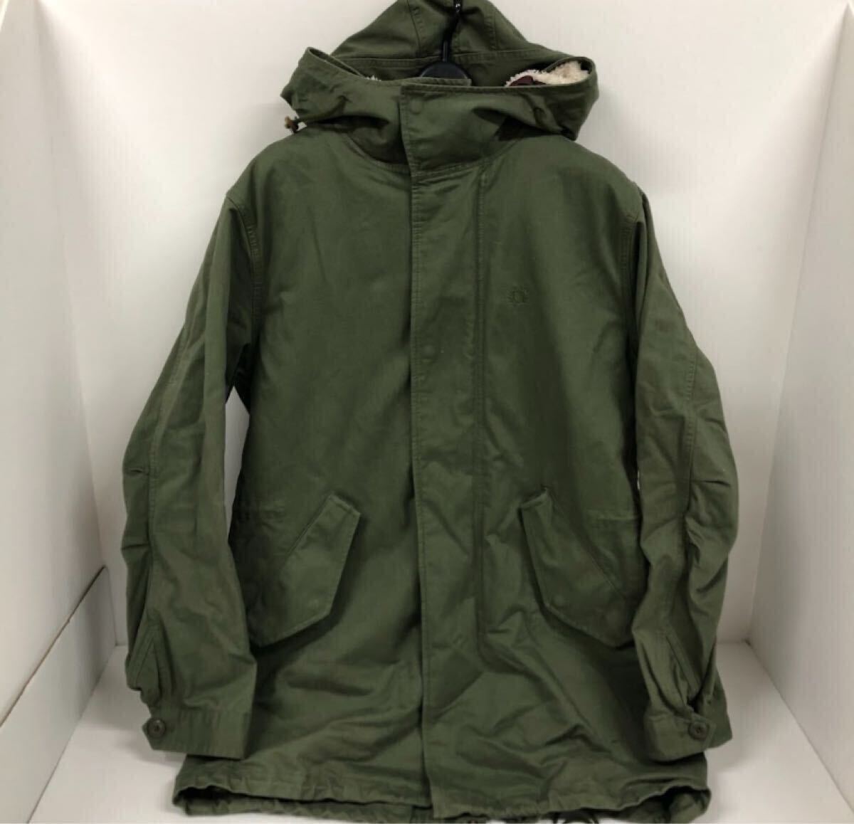 フレッドペリー ユニオンジャック ボアライナー付き モッズコート M FRED PERRY フレッドペリー モッズコート ボア ライナー付き