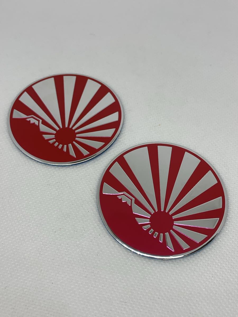 チャンプロード 日章富士 3D アルミエンブレム 5 5センチ 旧車 チャンプロード