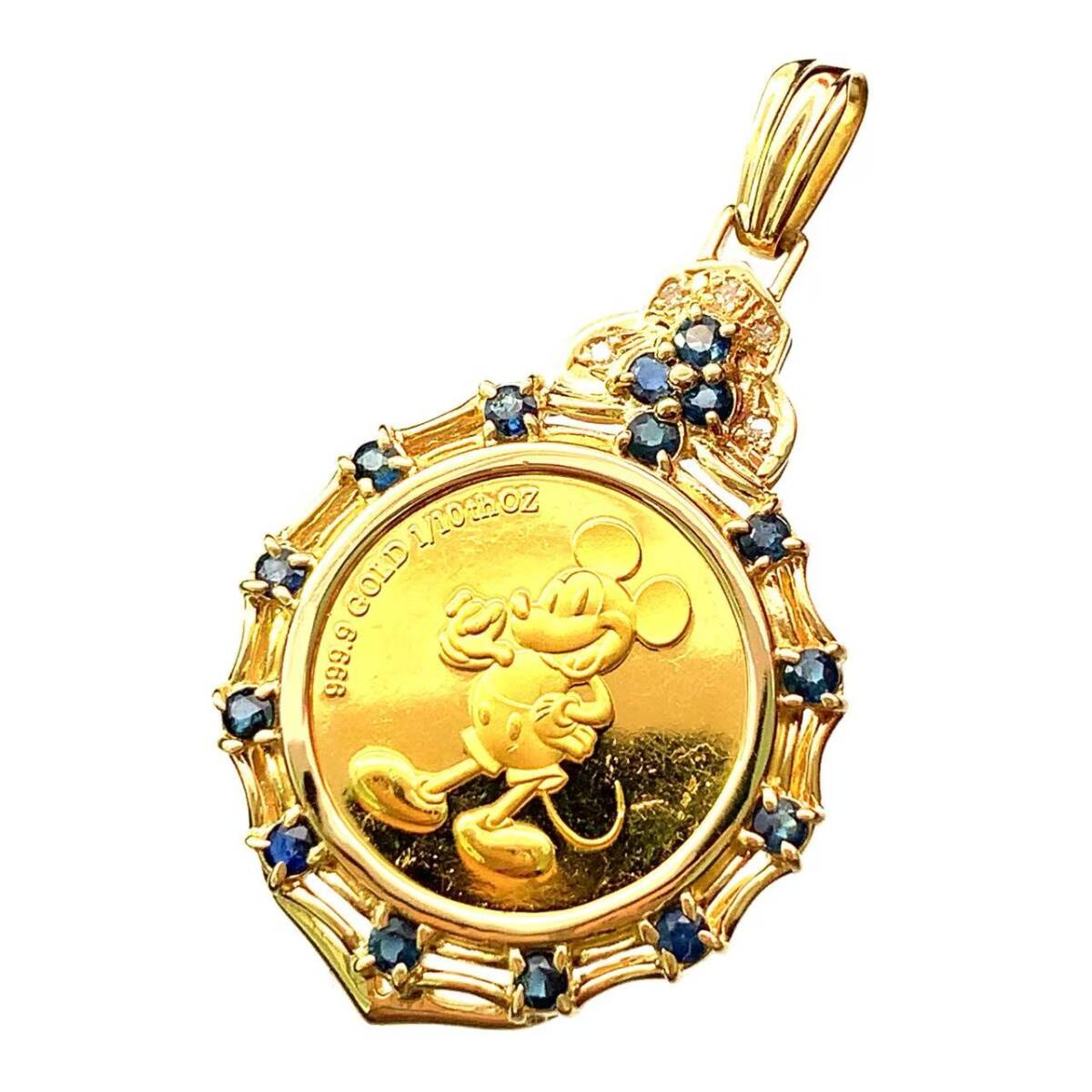 純金ミッキーペンダントヘッド 純金ミッキーファンタジア85周年限定メダルペンダントヘッド