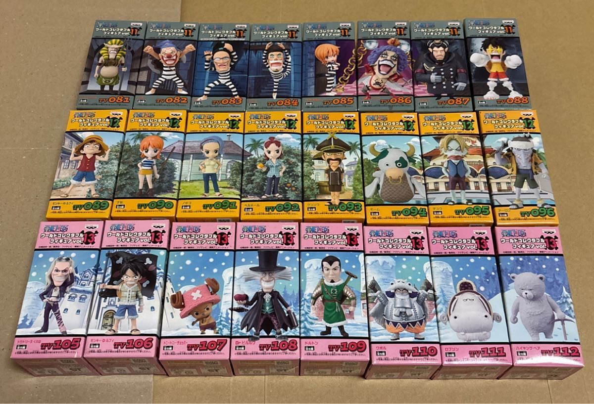 ワンピース ワールドコレクタブルフィギュア 11体 まとめ売り ワンピース ワールドコレクタブルフィギュア vol 11〜vol 13