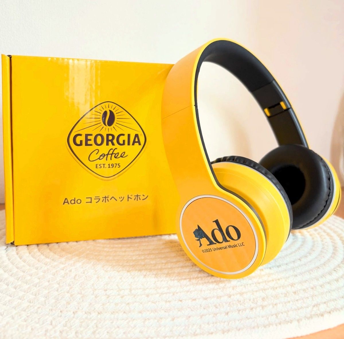 新品 ジョージア Adoコラボ ヘッドフォン コカコーラ ヘッドホン 限定 非売品 希少 未使用 GEORGIA x Ado コラボ 有線 ワイヤレス