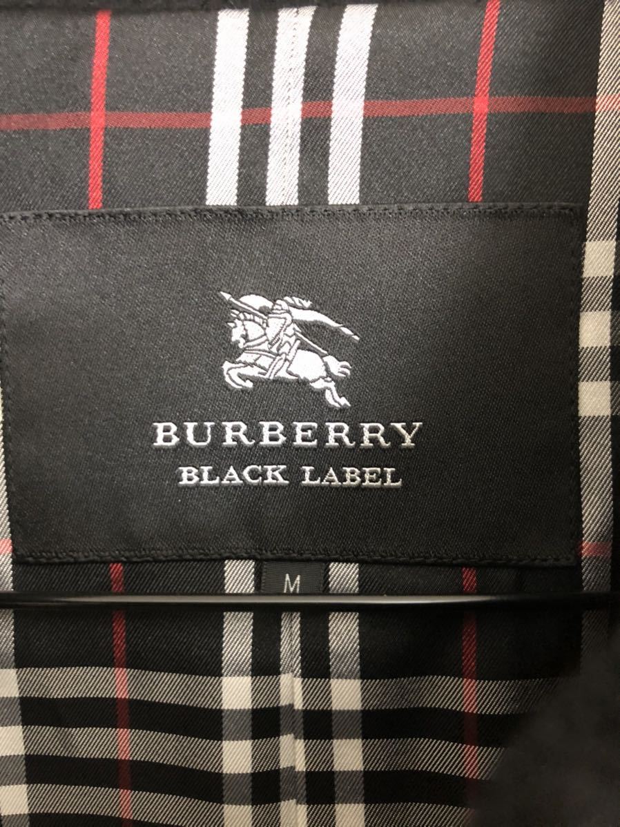 美品 希少 ゆったりめ BURBERRY BLACKLABEL バーバリーブラックレーベル カシミア混 コート_画像5