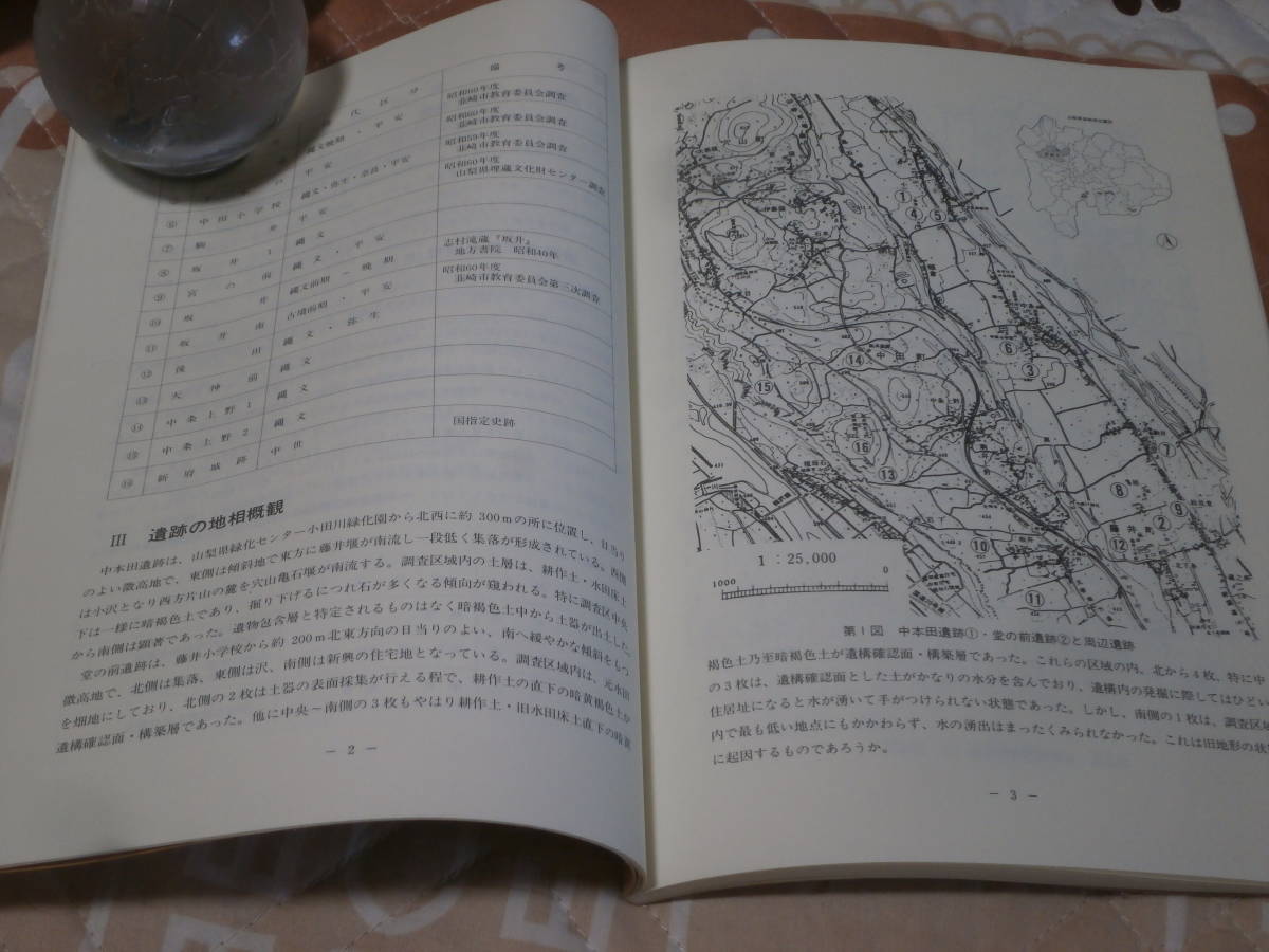 発掘調査　山梨県　「中本田遺跡　堂の前遺跡」　1987年　韮崎市教育委員会　GH30_画像3