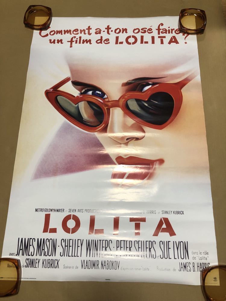 送料無料 希少 ポスター『ロリータ』スタンリー・キューブリック Lolita