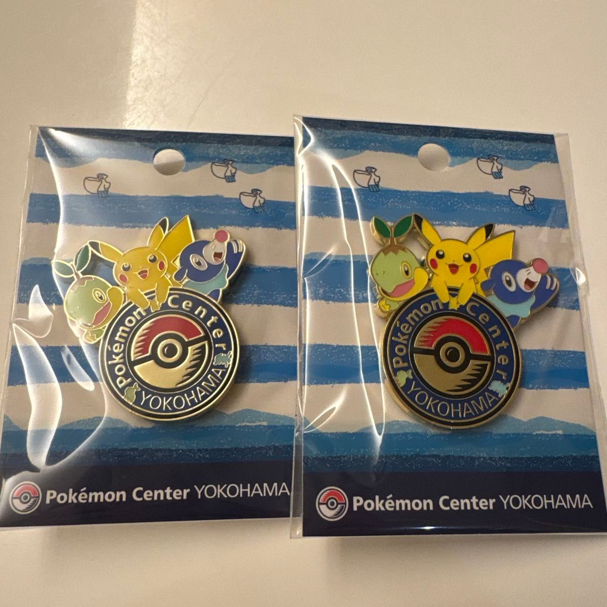 ポケモンセンターヨコハマ ロゴピンズ ピカチュウ&ナエトル&アシマリ 10個 ポケモンセンター横浜 限定 ロゴピンズ ヨコハマ 新品未使用品 2