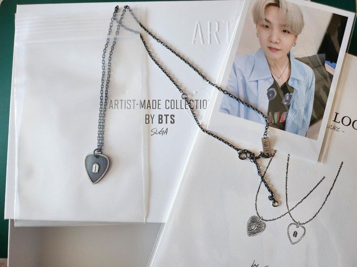 アーティストメイド BTS シュガ ギターピック ネックレス ARTIST-MADE COLLECTION BY BTS SUGA ギターピックネックレス