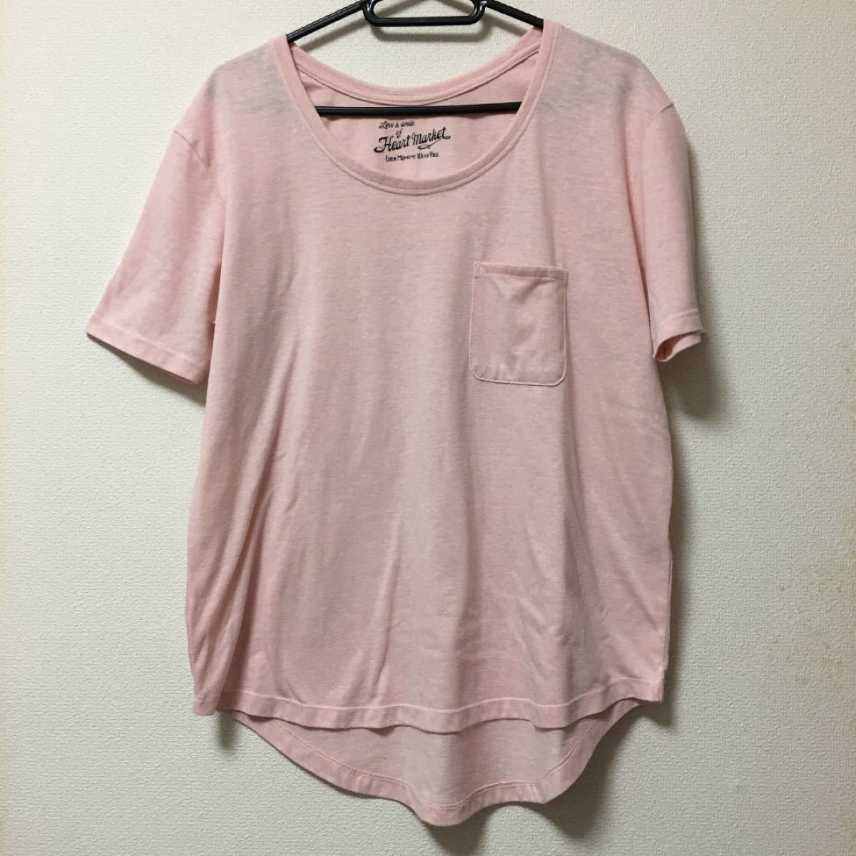 ハートマーケット　ピンク  Tシャツ