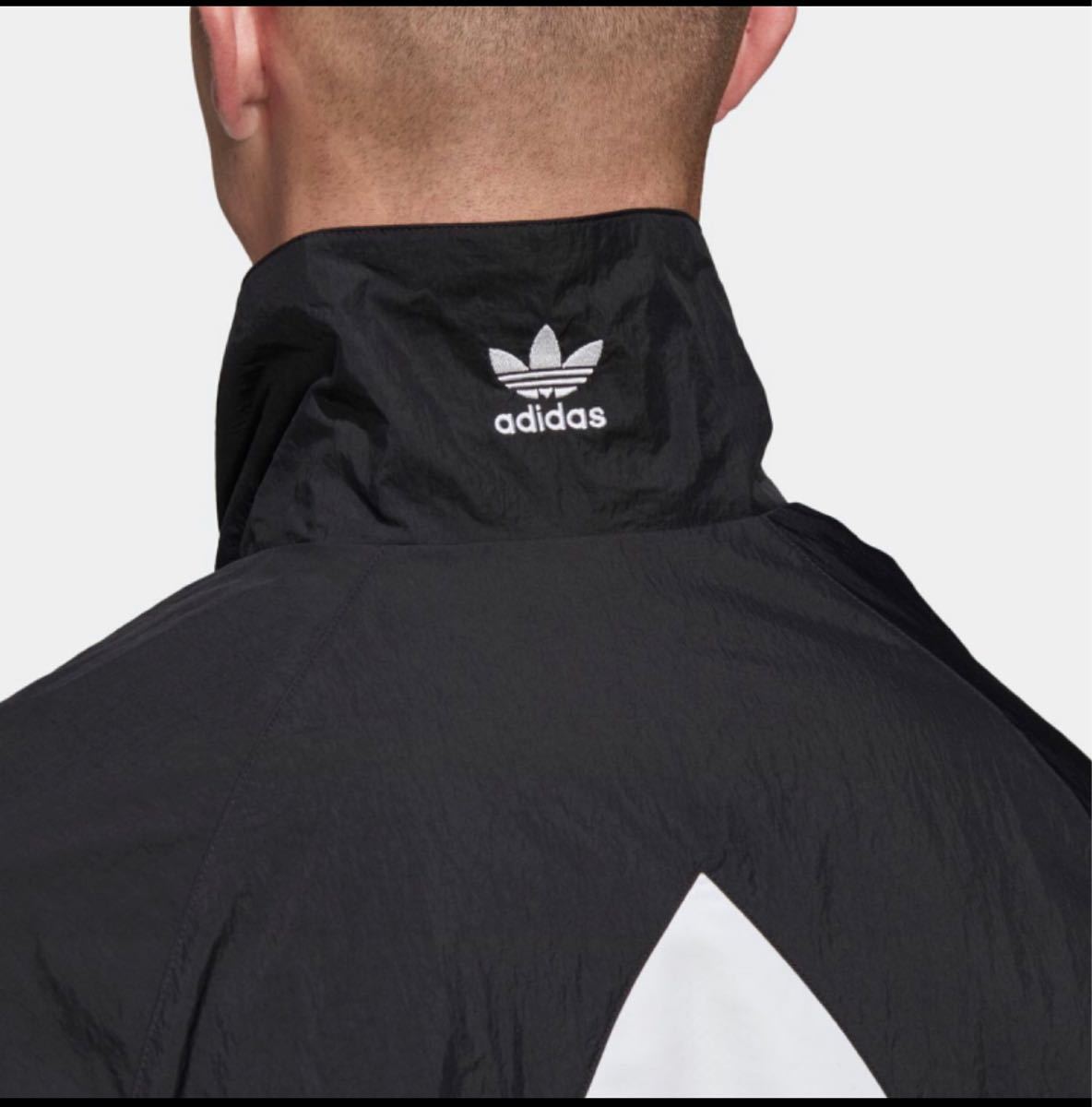 adidas ビッグトレフォイル トラックトップ ナイロンジャケット adidas ビッグトレフォイル トラックトップ ナイロンジャケット
