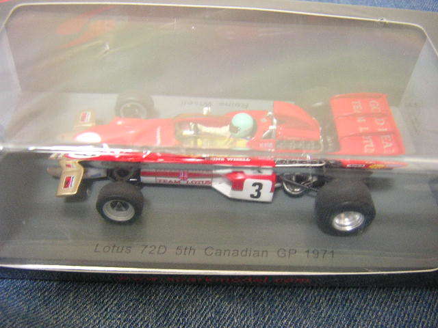 1/43　SPARK　1971年カナダGP5位　ロータス72D#3　R・ウィセル_画像1