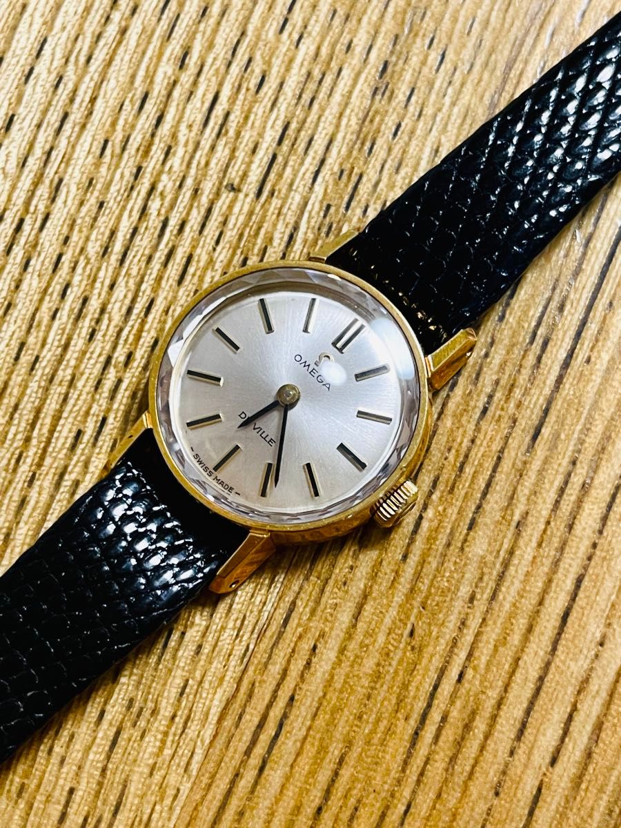 【正規品 可動品】オメガ 手巻き 腕時計 希少カットガラス 511.190 希少 稼働 OMEGA DEVILLE 腕時計 手巻き カットガラス