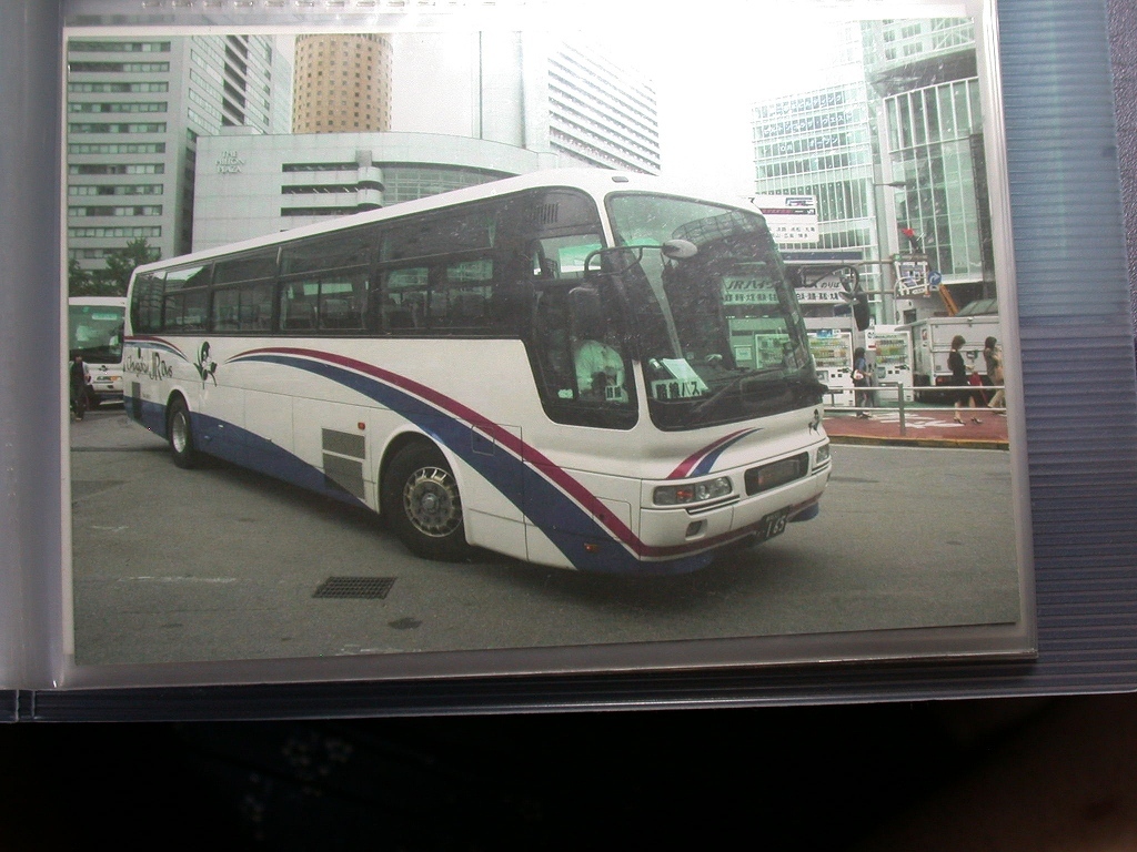 [ bus photograph ]KG( post card ) version 5 sheets JR bus China aero bus ga-la Osaka station 